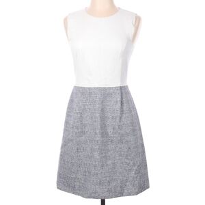 Rebecca Taylor White and Gray Skirt Dress